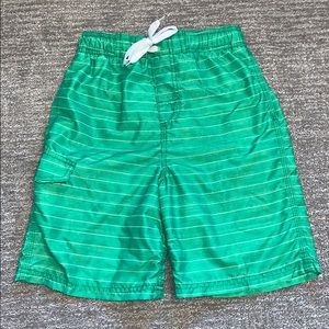 Boys M 10/12 Green swimming trunks